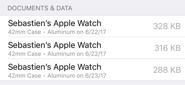 Di mana cadangan Apple Watch berada?
