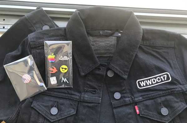 Los asistentes a la WWDC 2017 reciben una chaqueta de camionero Levi's personalizada y alfileres coleccionables con temática de Apple