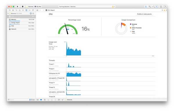 Xcode 9.3 permite a los desarrolladores identificar aplicaciones iOS que consumen mucha batería, probar aplicaciones Mac en modo de 64 bits