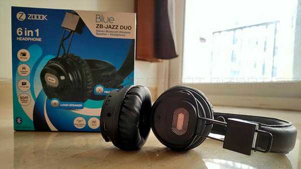 ZOOOK ZB-Jazz Duo Kabellose Kopfhörer Überprüfen Sie Kopfhörer, die sich in Lautsprecher verwandeln