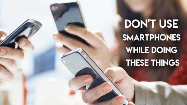 10 situações em que você não deve usar seu smartphone