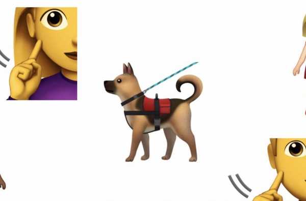 Les candidats emoji 2019 incluent un chien d'assistance, des couples métis et plus encore