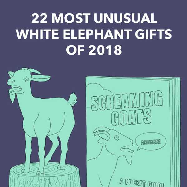 22 mest ovanliga (och roliga) vita elefantgåvor 2018