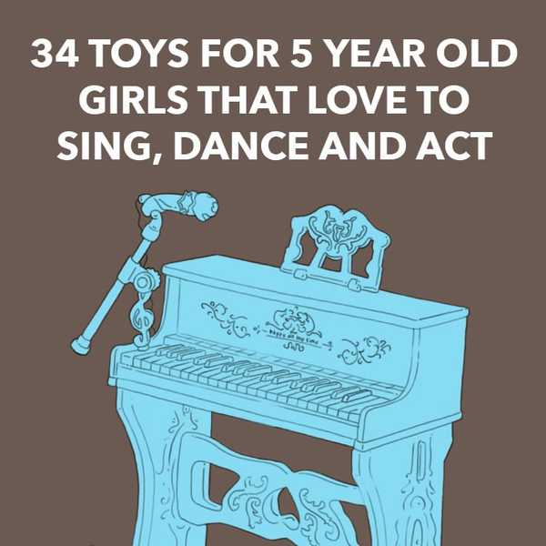 34 brinquedos para meninas de 5 anos que gostam de cantar, dançar e agir