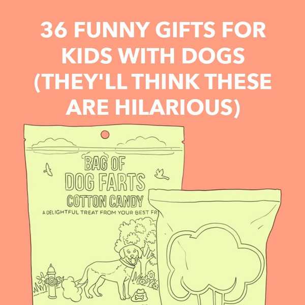 36 lustige Geschenke für Kinder mit Hunden - sie denken, dass diese vergnügt sind