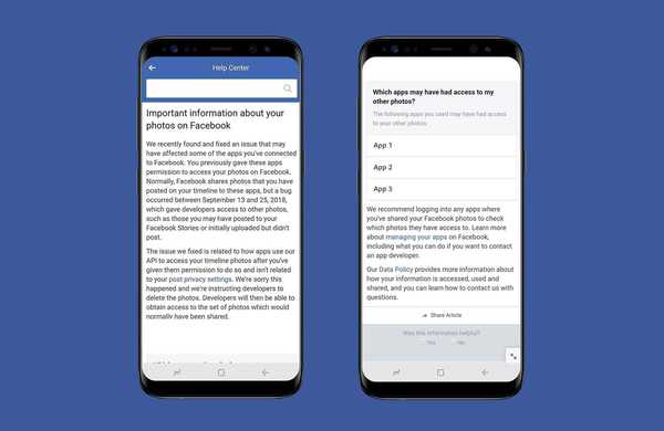 Un bug a permis aux applications d'accéder aux photos que vous avez téléchargées sur Facebook mais que vous avez choisi de ne pas publier