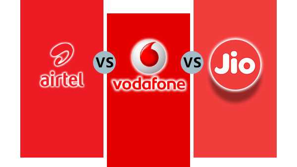 Airtel Rs. 289 vs Vodafone Rs. 279 vs Reliance Jio Rs. 299 Qual é o melhor plano?
