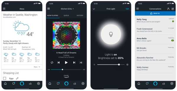 Alexa för iPhone hämtar röstkontroller