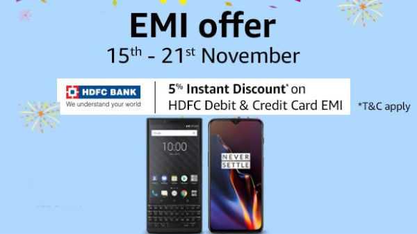 Amazon EMI Fest-aanbiedingen Je kunt de beste smartphones kopen vanaf Rs. 353 per maand