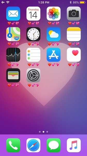 AppLabelValentineDay menghiasi layar Beranda iPhone Anda untuk Hari Valentine