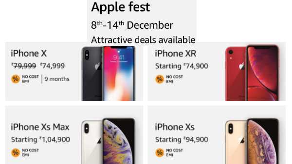 Apple Fest auf Amazon (8. bis 14. Dezember) Attraktive Rabatte, Angebote, kostenlose EMI und mehr