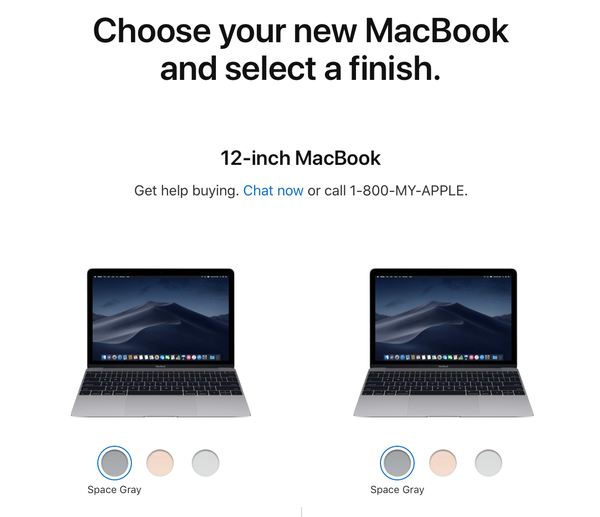 Apple behåller tidigare gen 990 $ MacBook Air, tar bort Rose Gold MacBook från sortimentet
