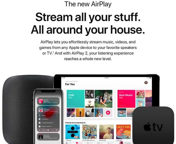 Apple listar högtalare och mottagare med kommande AirPlay 2-programvarusupport