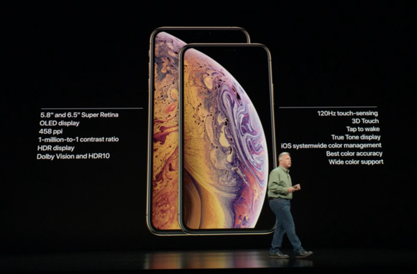Apple präsentiert das iPhone Xs Max mit einem 6,5-Zoll-OLED-Super-Retina-Display