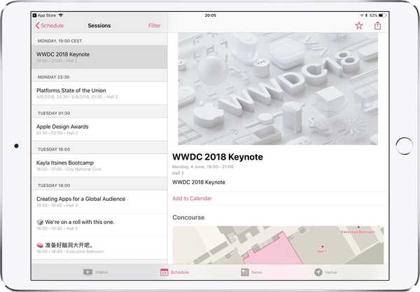 Apple aggiorna l'app WWDC con un nuovo look, funzionalità in vista del keynote del 4 giugno