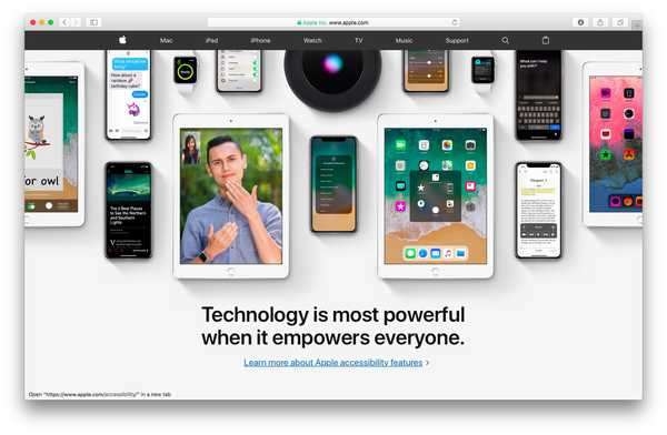 Apple.com mette in evidenza le funzioni di accessibilità per il Global Awareness Day