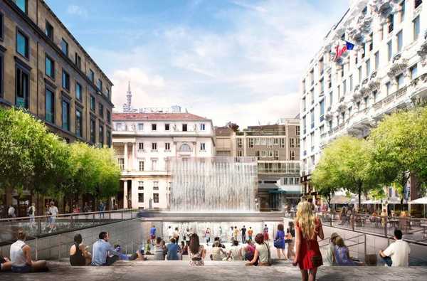 Le magasin Piazza Liberty à couper le souffle d'Apple à Milan avec une entrée en cascade pour ouvrir le 26 juillet