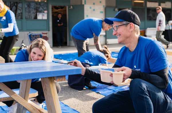 Los esfuerzos caritativos y voluntarios de Apple han recaudado $ 365 millones en los últimos ocho años.