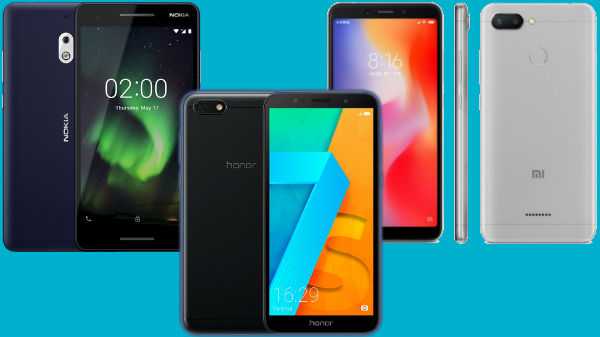 Smartphone terbaik diluncurkan pada 2018 di bawah Rs. 7.000