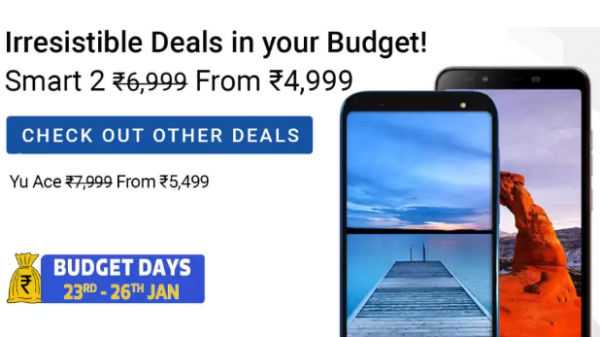 Orçamento smartphones fest em Flipkart a partir de Rs. 3.000
