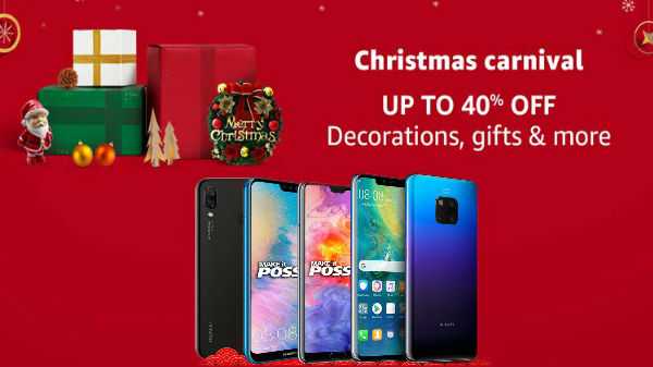 Natal menawarkan pada smartphone Huawei Huawei P20 Lite, Nova 3i, Honor 8C, Honor Play dan banyak lagi