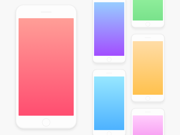 Kleurrijke achtergronden voor de iPhone