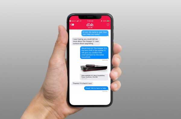 Dish-klanten kunnen nu ondersteuningsgesprekken starten in de Berichten-app van Apple