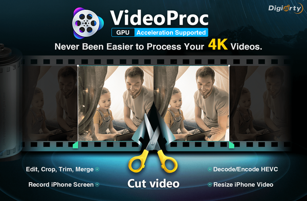 Editați videoclipuri iPhone, efectuați rapid conversia video 4K și multe altele cu VideoProc