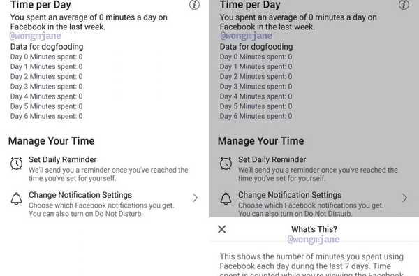 Facebook teste les fonctionnalités de bien-être numérique de type Screen Time pour son application mobile
