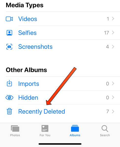 FastDeleteX omite albumul „Șters recent” la ștergerea imaginilor din iOS