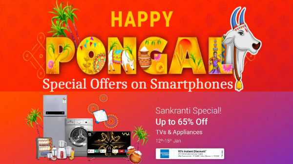 Flipkart Sankranti Sonderangebote Rabatte auf Smartphones, Smart-TVs und mehr