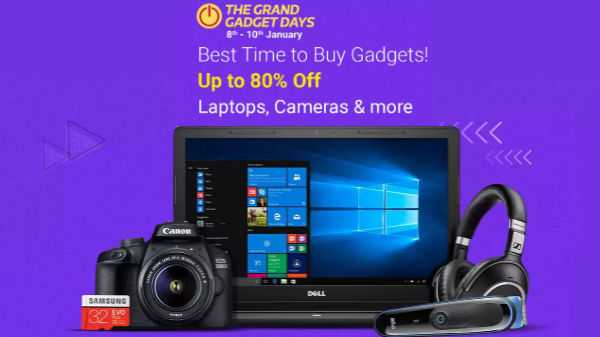 Flipkart The Grand Gadgets Days uitverkoop Krijg kortingen op smartphones, camera's, laptops en meer