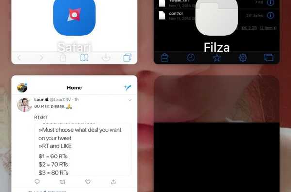 Gauze tar med sig en app-switcher i rutnätstil till iOS 10-enheter