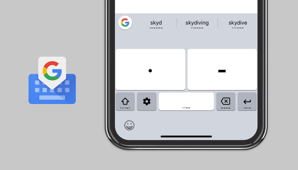 Gboard, o excelente teclado iOS do Google, pega o código Morse na última atualização