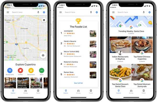 Google Maps-app krijgt sectie Evenementen, routehoogte voor fiets- en wandelrichtingen