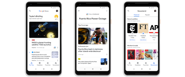 Google News lansează o aplicație iPhone, revizuită, inteligent artificial, cu abonamente și multe altele