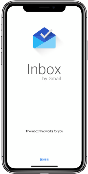 Google actualiza Inbox by Gmail con el soporte adecuado para la pantalla del iPhone X Super Retina