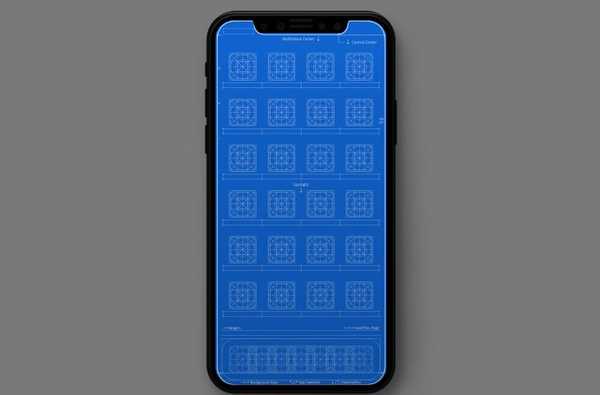Raster- en blauwdrukachtergronden voor iPhone