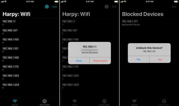 Harpy Een nieuwe jailbreak-app waarmee je je lokale wifi-netwerk kunt besturen met een ijzeren vuist