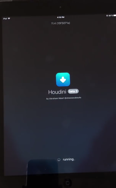 L'outil Houdini 'semi-jailbreak' démo sur iOS 11.4 beta
