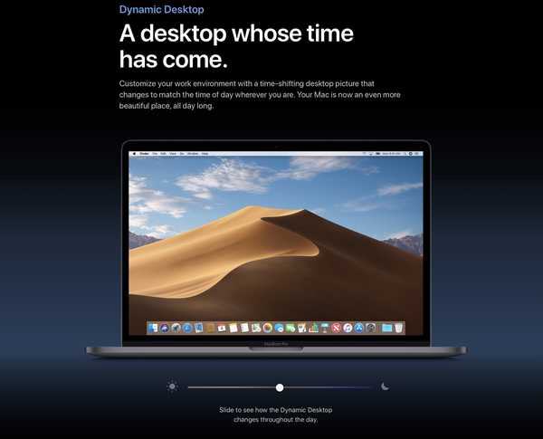 Cómo funcionan los impresionantes fondos de pantalla dinámicos de escritorio dinámicos de macOS Mojave