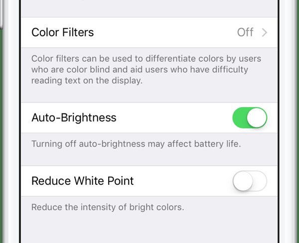 Cómo acceder al brillo automático en iPhone o iPad