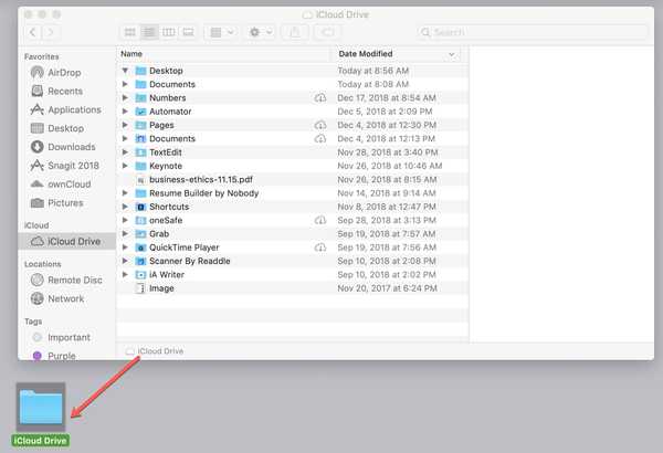 Een iCloud Drive-snelkoppeling toevoegen aan uw Mac-bureaublad of dock