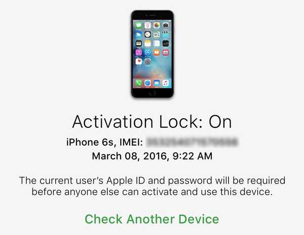 Cómo verificar el estado del bloqueo de activación a través de las páginas de soporte de Apple