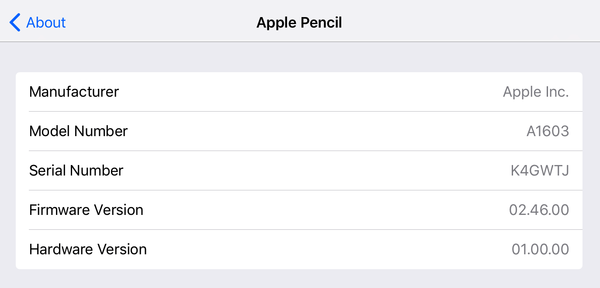 Cara mengetahui versi firmware Apple Pencil Anda