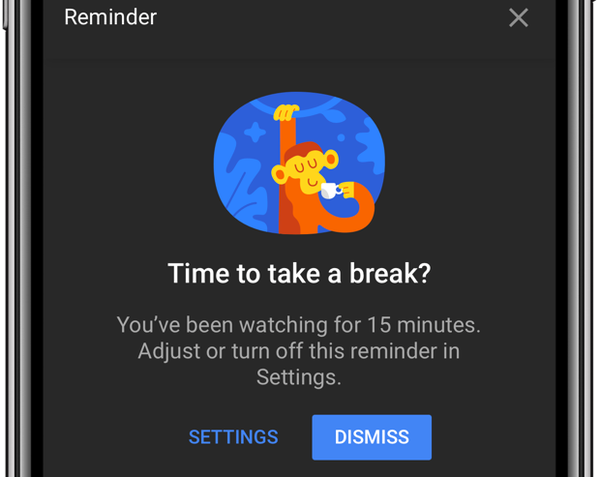 Wie YouTube Sie anspornt, wenn es Zeit ist, eine Pause vom Anschauen einzulegen