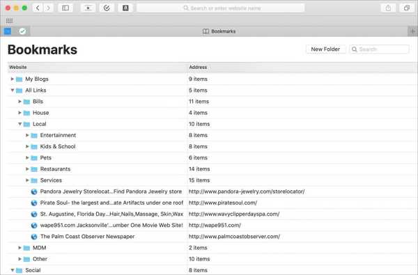 Cara mengelola bookmark di Safari di iOS dan Mac