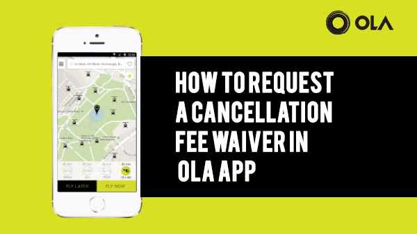 Come richiedere una deroga per la cancellazione in app Ola