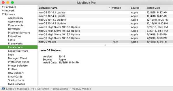 Cara melihat tanggal pasti kapan aplikasi dan makro terakhir diperbarui pada Mac Anda