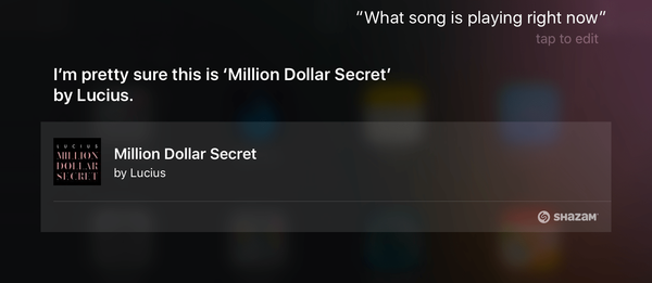 So sehen Sie die vollständige Geschichte der Songs, die Siri für Sie identifiziert hat